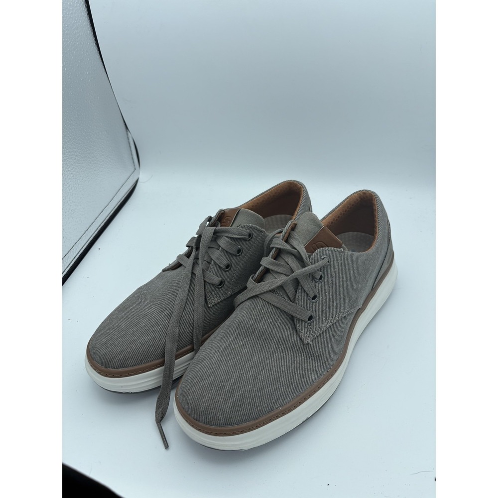 Skechers Shoes Mens‎ Size 8 Gray Lace Up Casual Sneakers Memory Foam Comfort